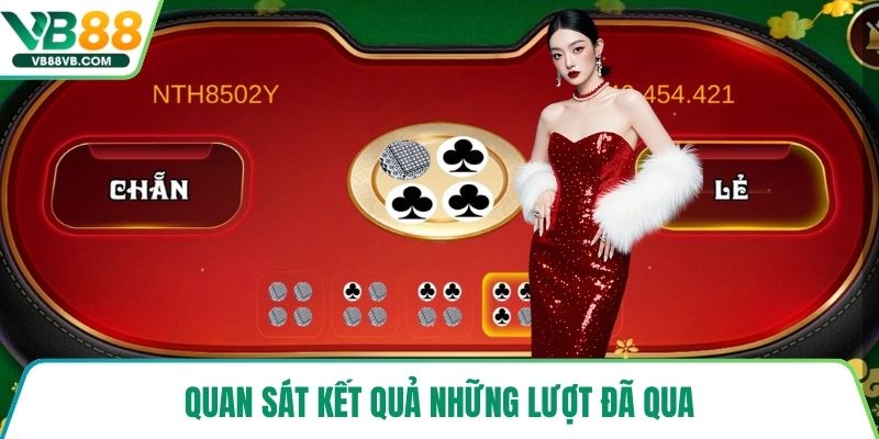 Quan sát kết quả những lượt đã qua
